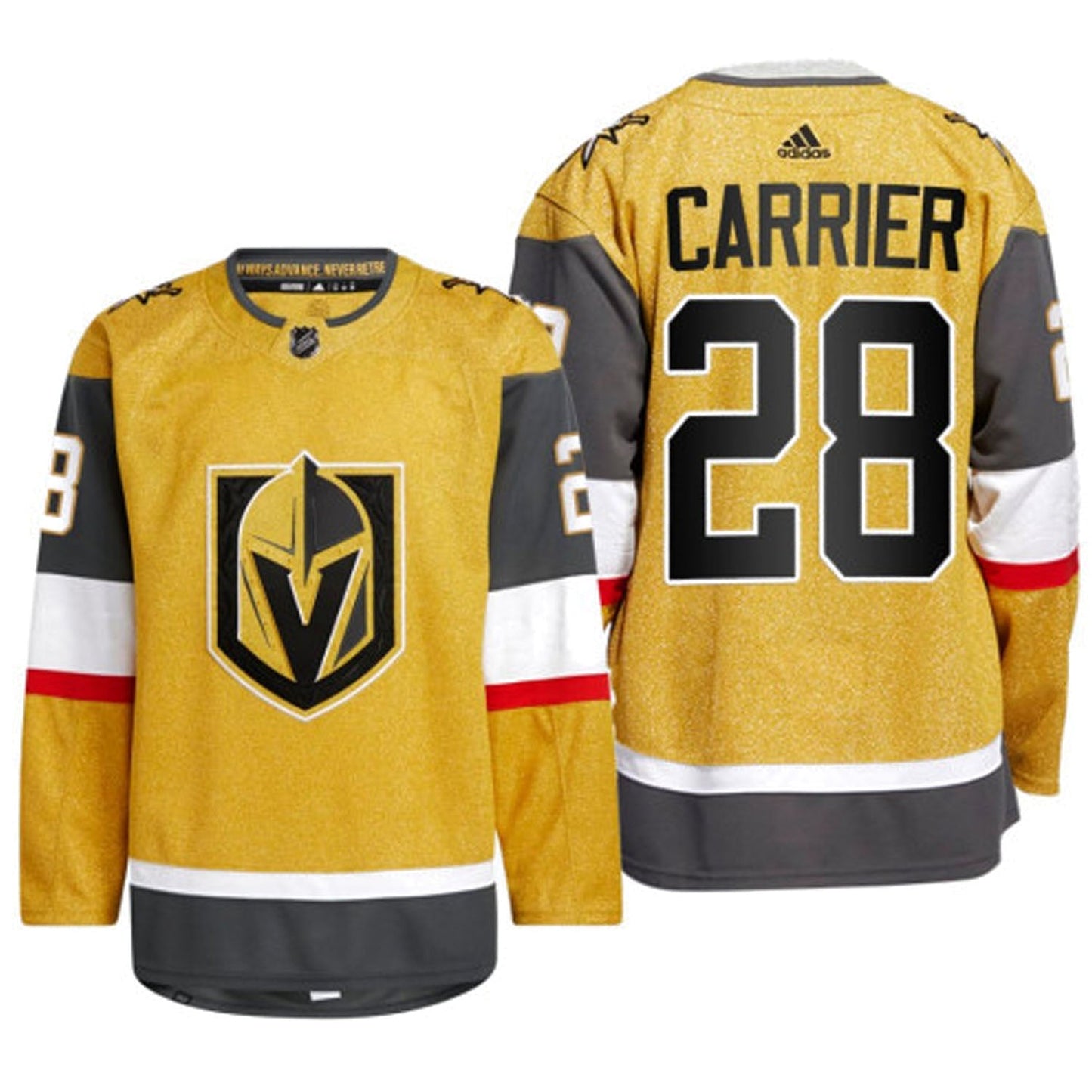 NHL William Carrier Vegas Golden Knights 28 Jersey