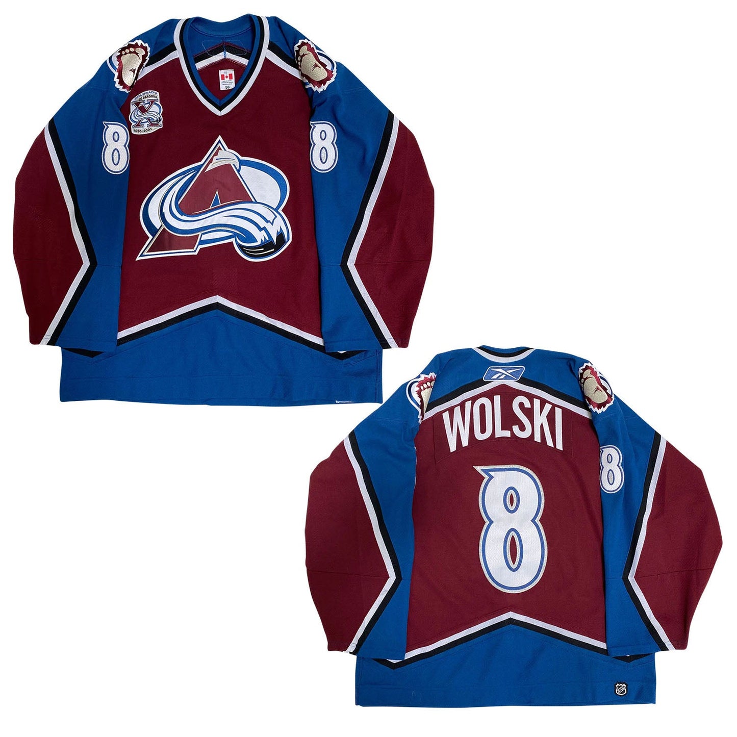 NHL Wojtek Wolski Colorado Avalanche 8 Jersey