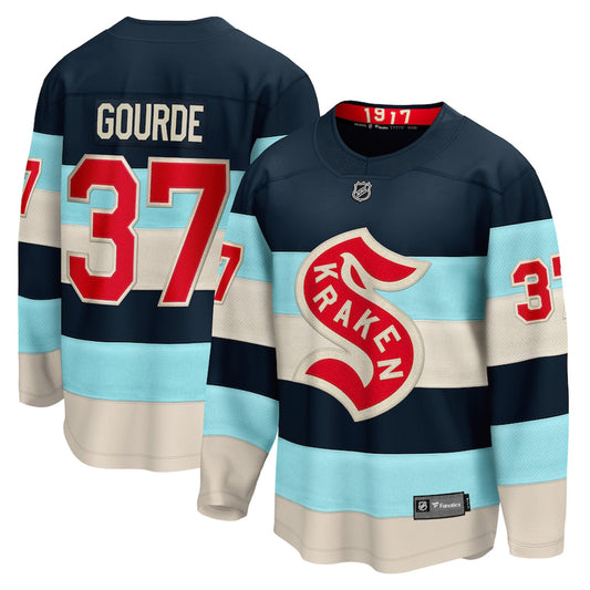 NHL Yanni Gourde Seattle Kraken Winter Classic 37 Jersey