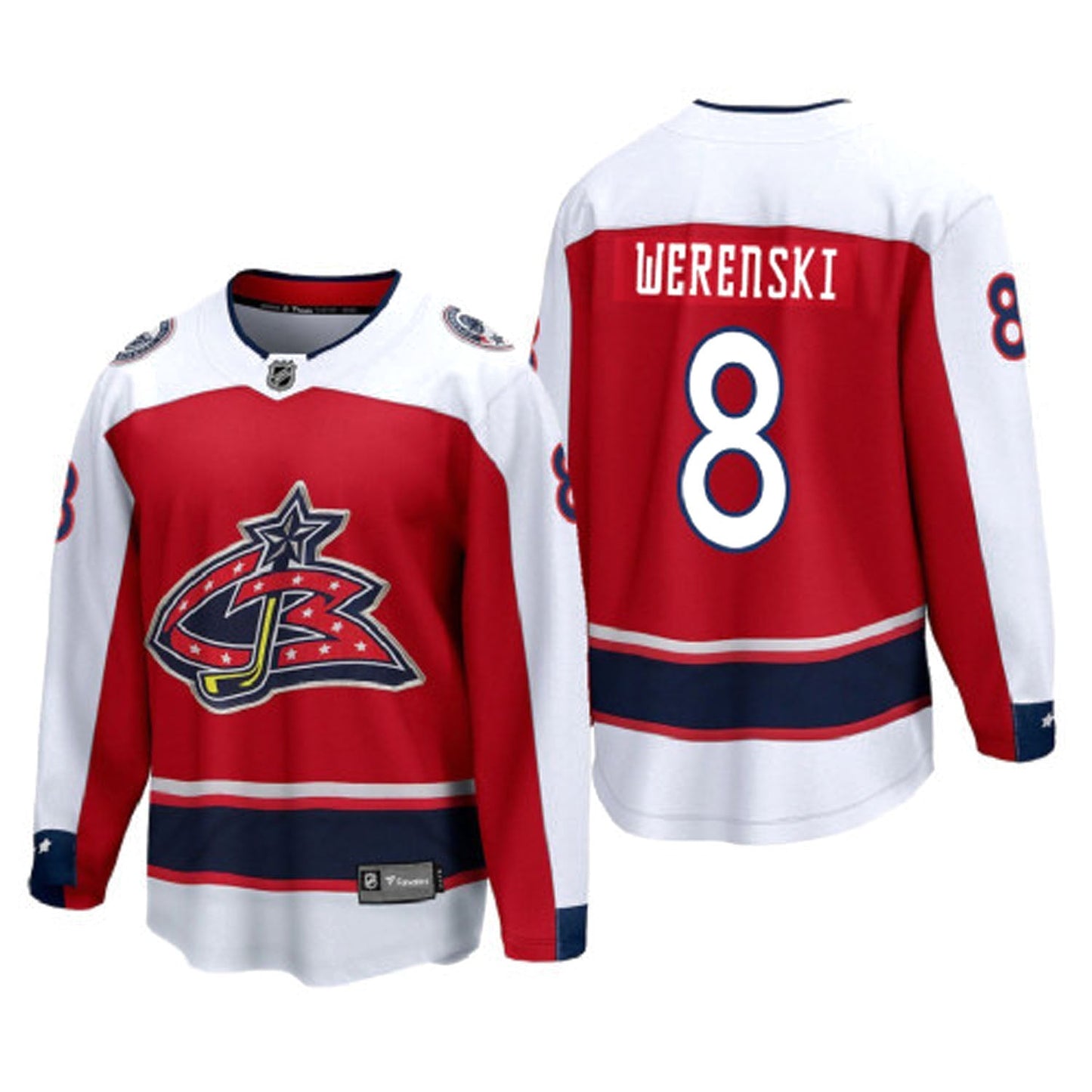 NHL Zach Werenski Columbus Blue Jackets 8 Jersey