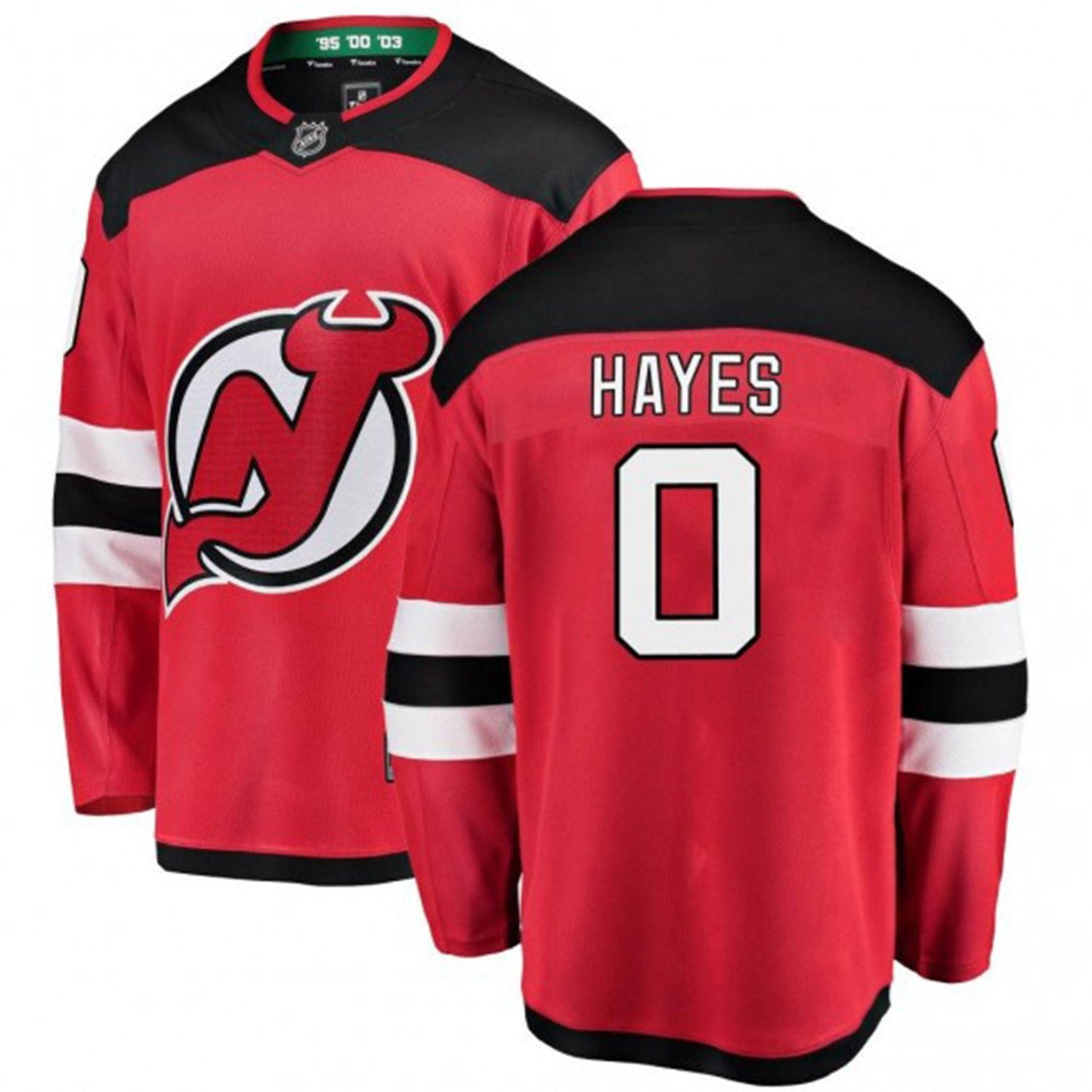 NHL Zachary Hayes New Jersey Devils 0 Jersey