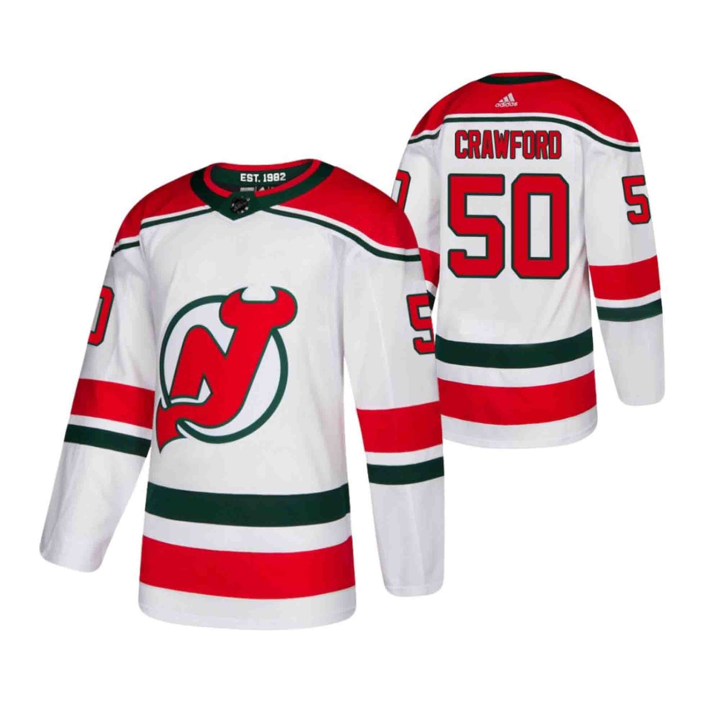 NHL Corey Crawford New Jersey Devils 50 Jersey