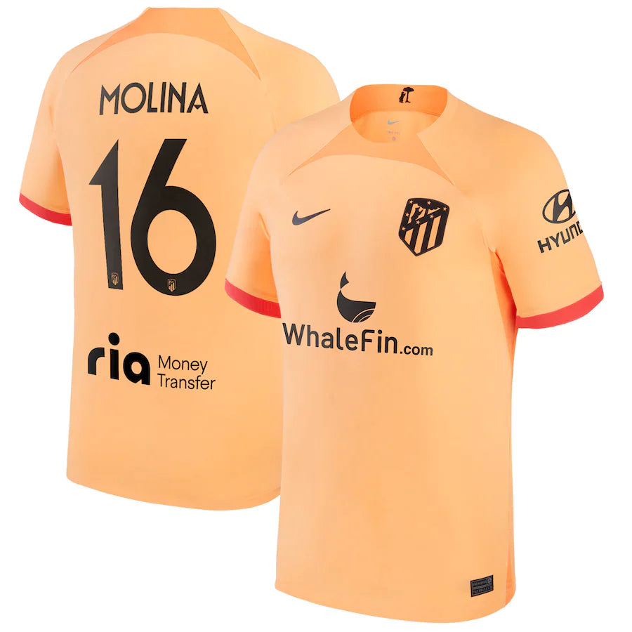 Nahuel Molina Atletico Madrid 16 Jersey