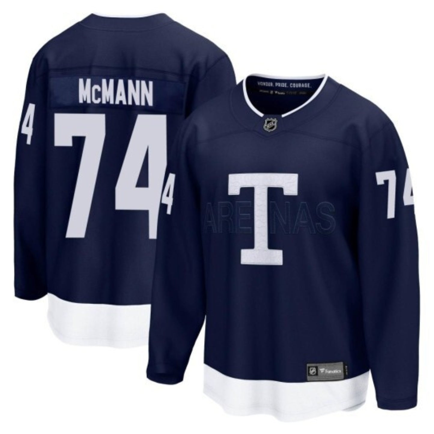 NHL Bobby McMann Toronto Maple Leafs 74 Jersey