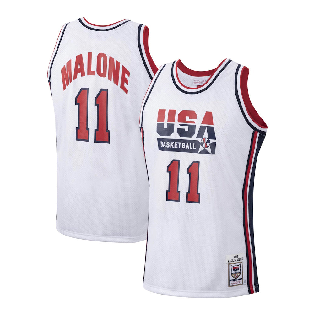 Team USA Karl Malone 11 Jersey