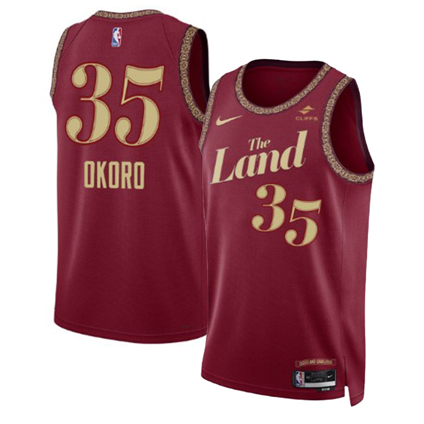 NBA Isaac Okoro Cleveland Cavaliers 35 Jersey