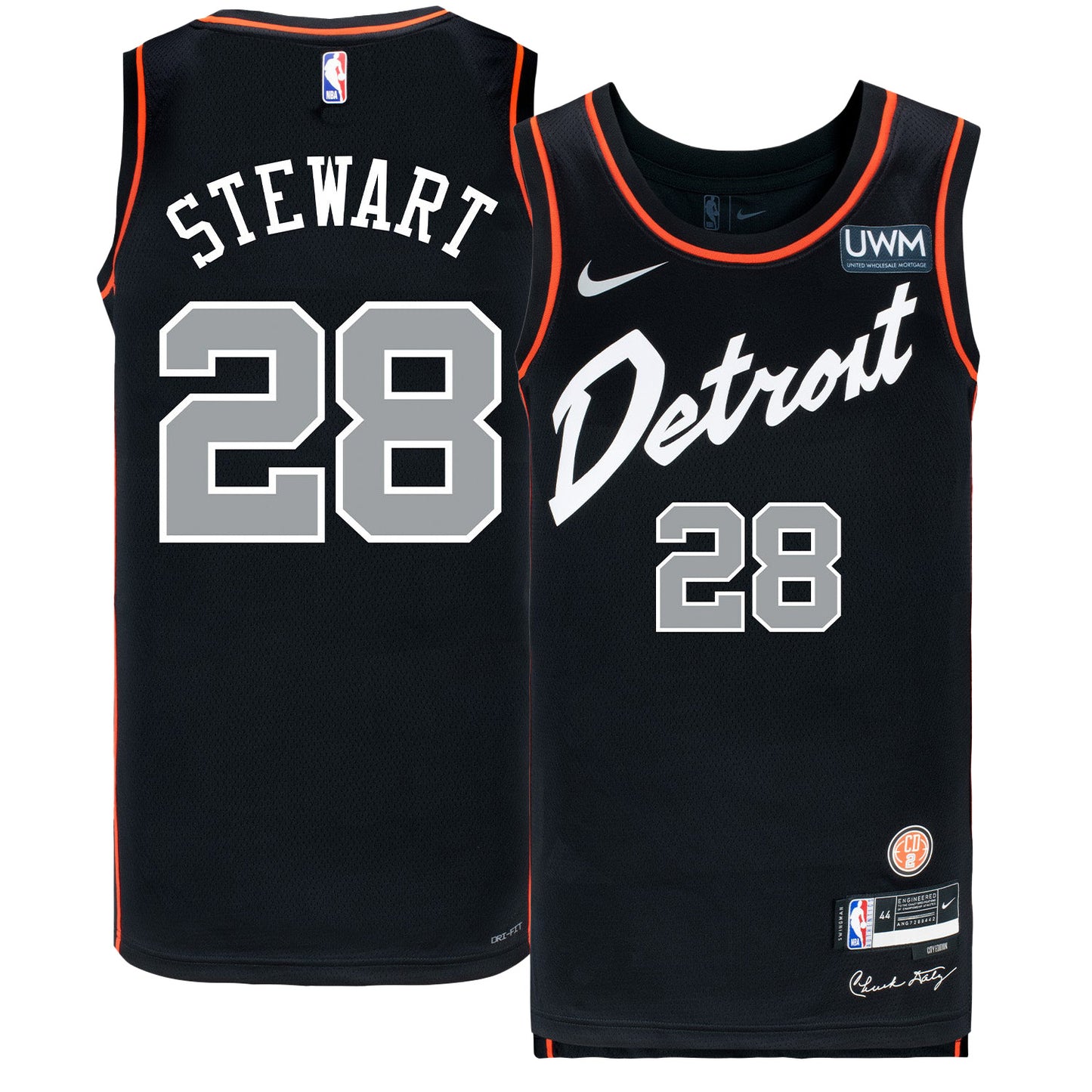 NBA Isaiah Stewart Detroit Pistons 28 Jersey