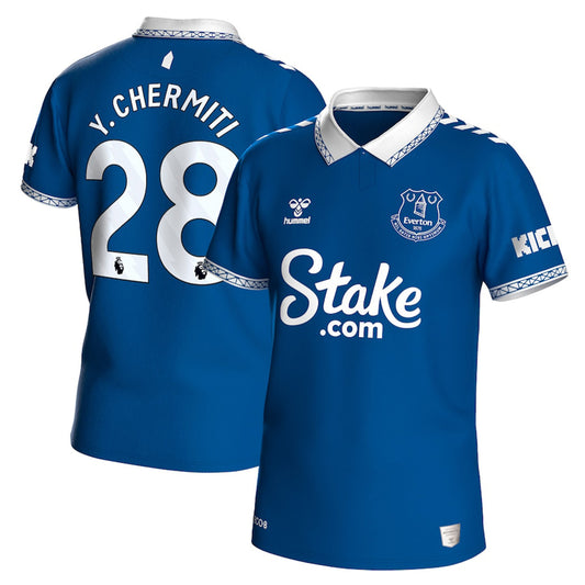 Youssef Chemiti Everton 28  Jersey