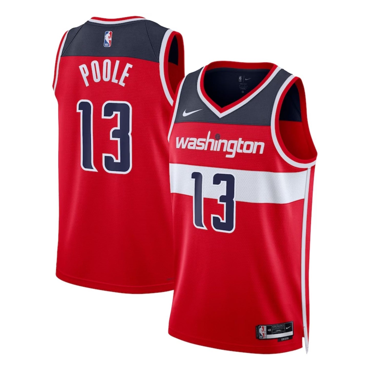 NBA Jordon Poole Washington Wizards 13 Jersey