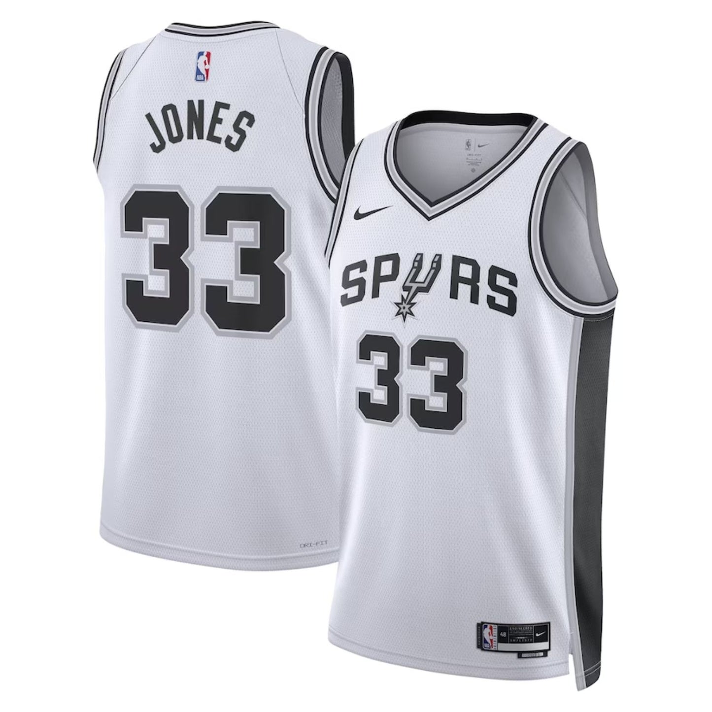 NBA Tre Jones San Antonio Spurs 33 Jersey