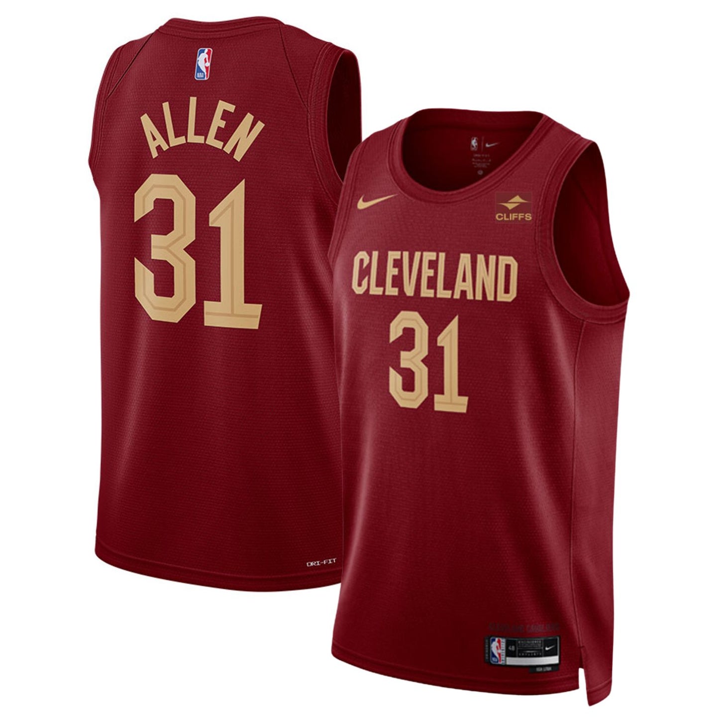 NBA Jarrett Allen Cleveland Caveliers 31 Jersey