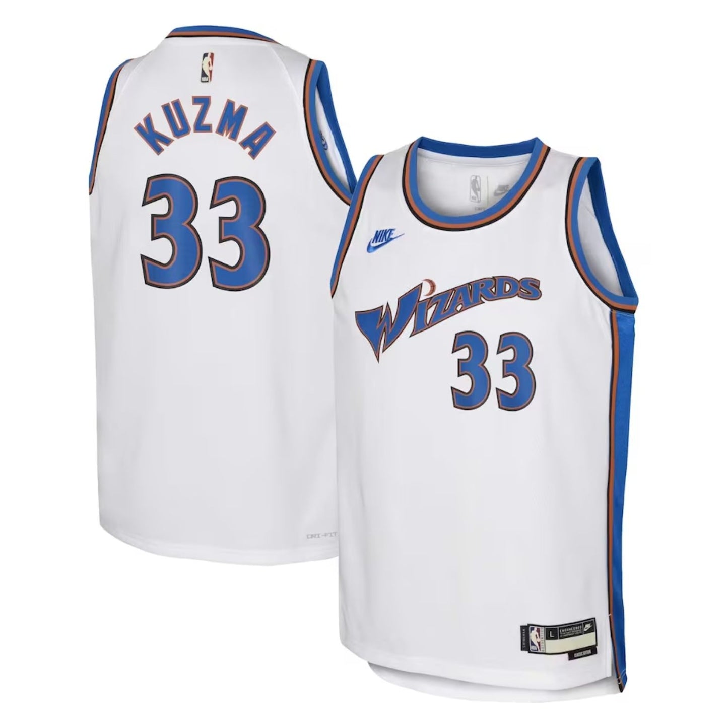 NBA Kyle Kuzma Washington Wizards 33 Jersey