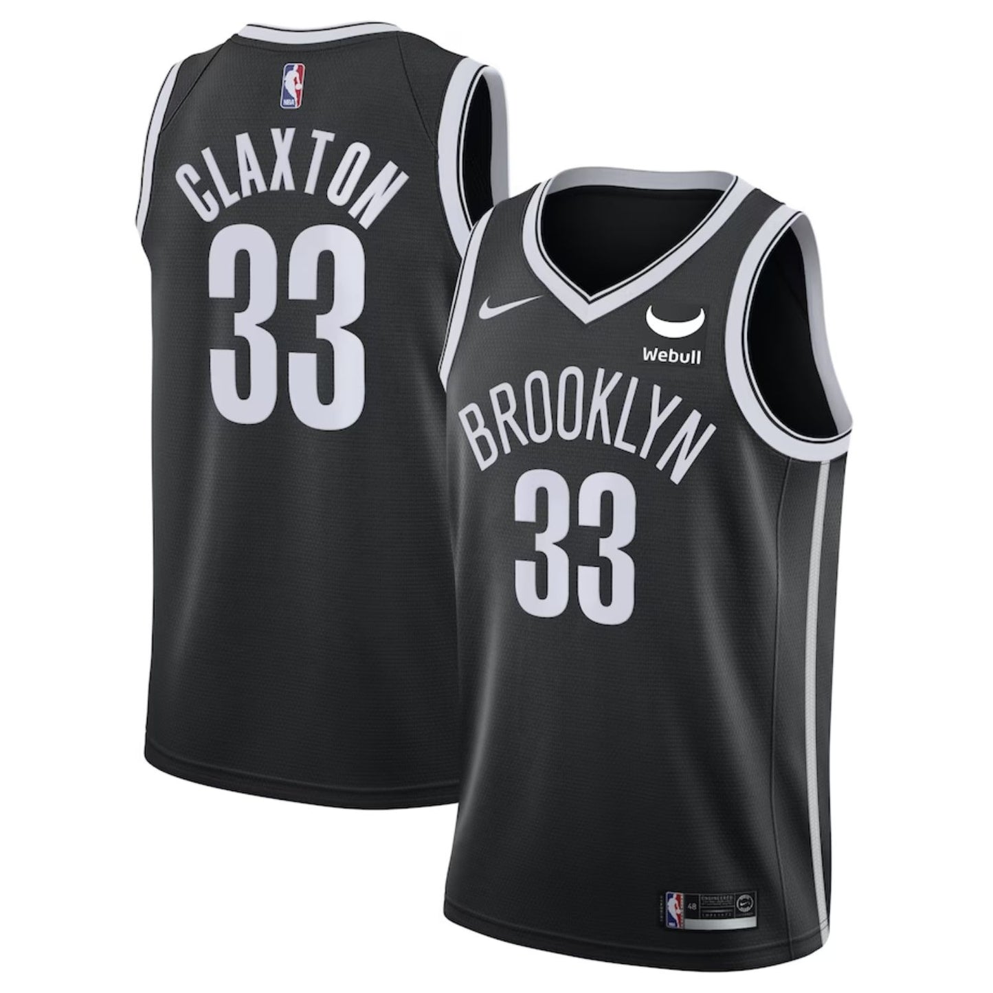 NBA Nic Claxton Brooklyn Nets 33 Jersey