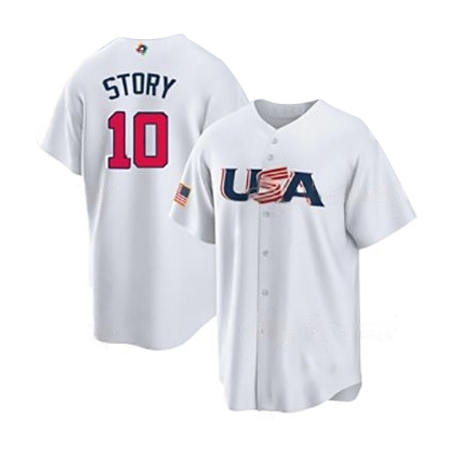 WBC Trevor Story USA 10 Jersey The Jersey King