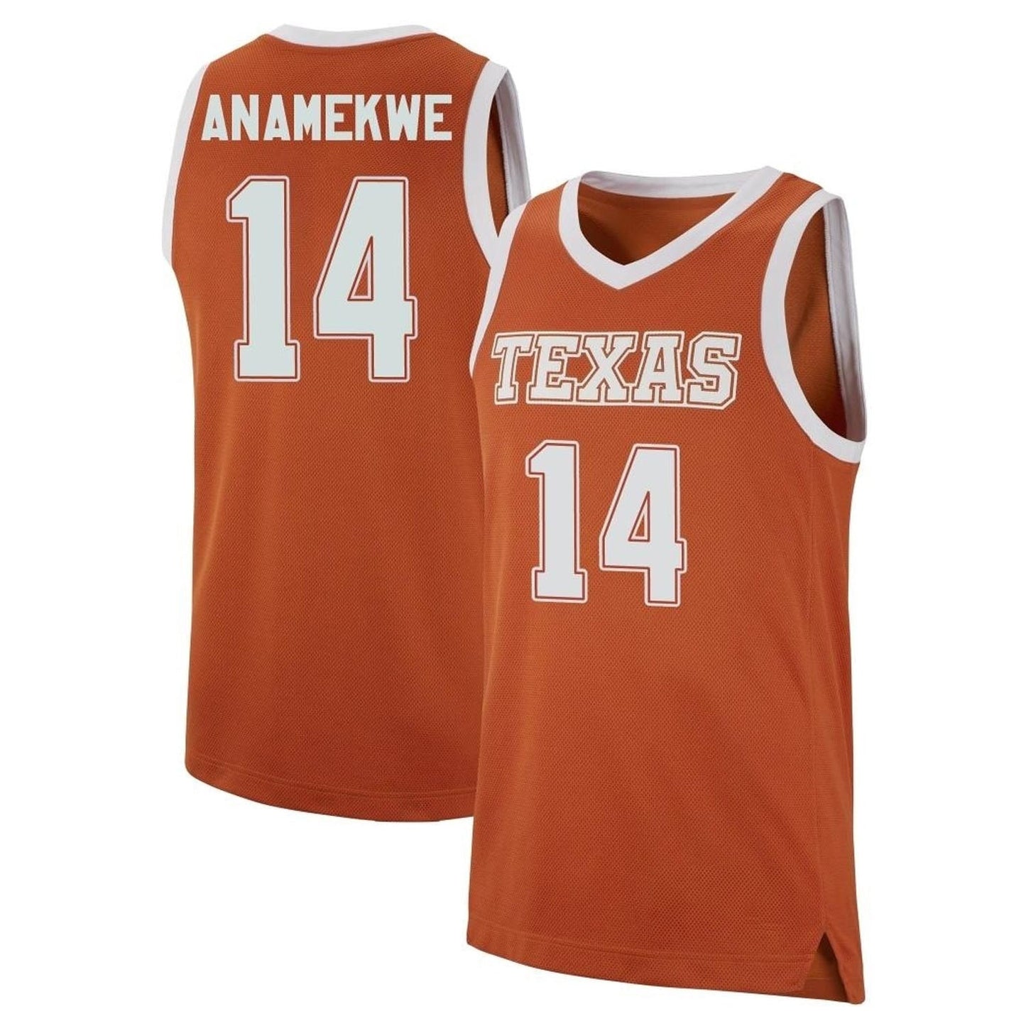 NCAAB Alex Anamekwe Texas Longhorns 14 Jersey