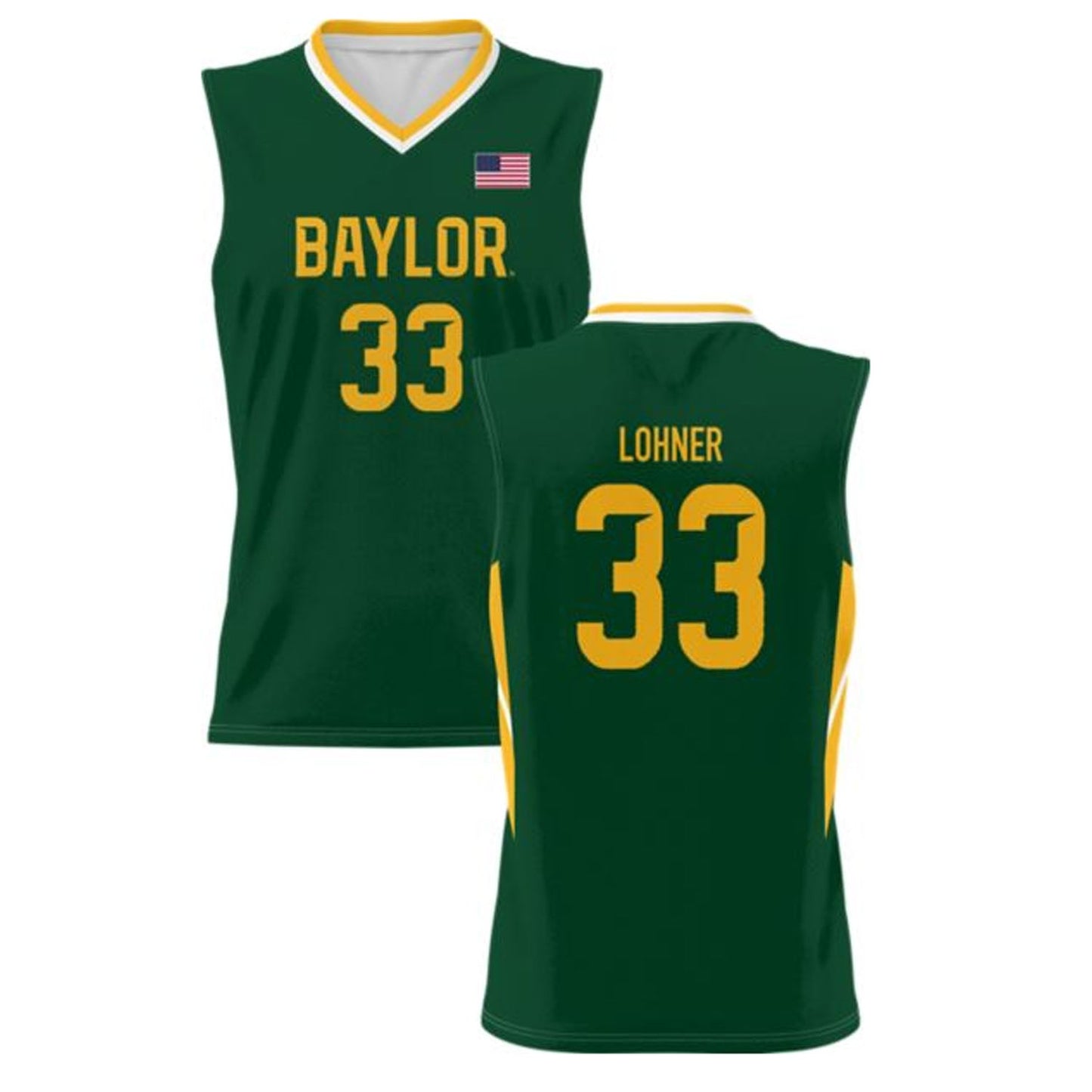 NCAAB Caleb Lohner Baylor Bears 33 Jersey