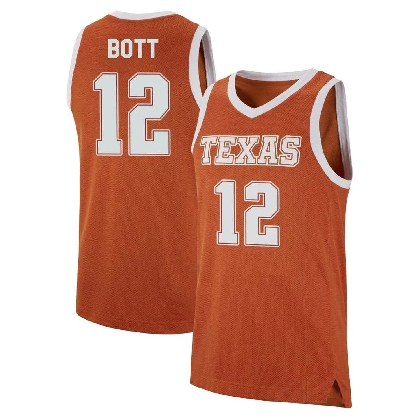 NCAAB Cole Bott Texas Longhorns 12 Jersey