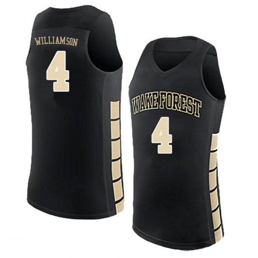 NCAAB Daivien Williamson Wake Forest Demon Deacons 4 Jersey