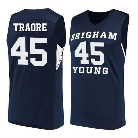 NCAAB Fousseyni Traore BYU Cougars 45 Jersey