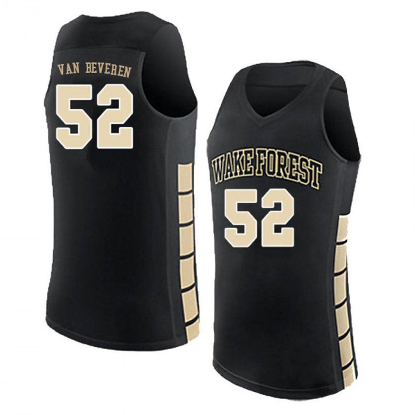 NCAAB Grant van Beveren Wake Forest Demon Deacons 52 Jersey