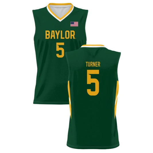 NCAAB Jordan Turner Baylor Bears 5 Jersey