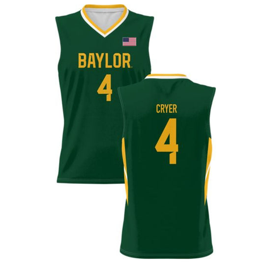 NCAAB LJ Cryer Baylor Bears 4 Jersey