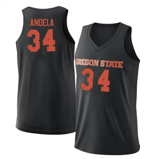 NCAAB Rodrigue Andela Oregon State Beavers 34 Jersey