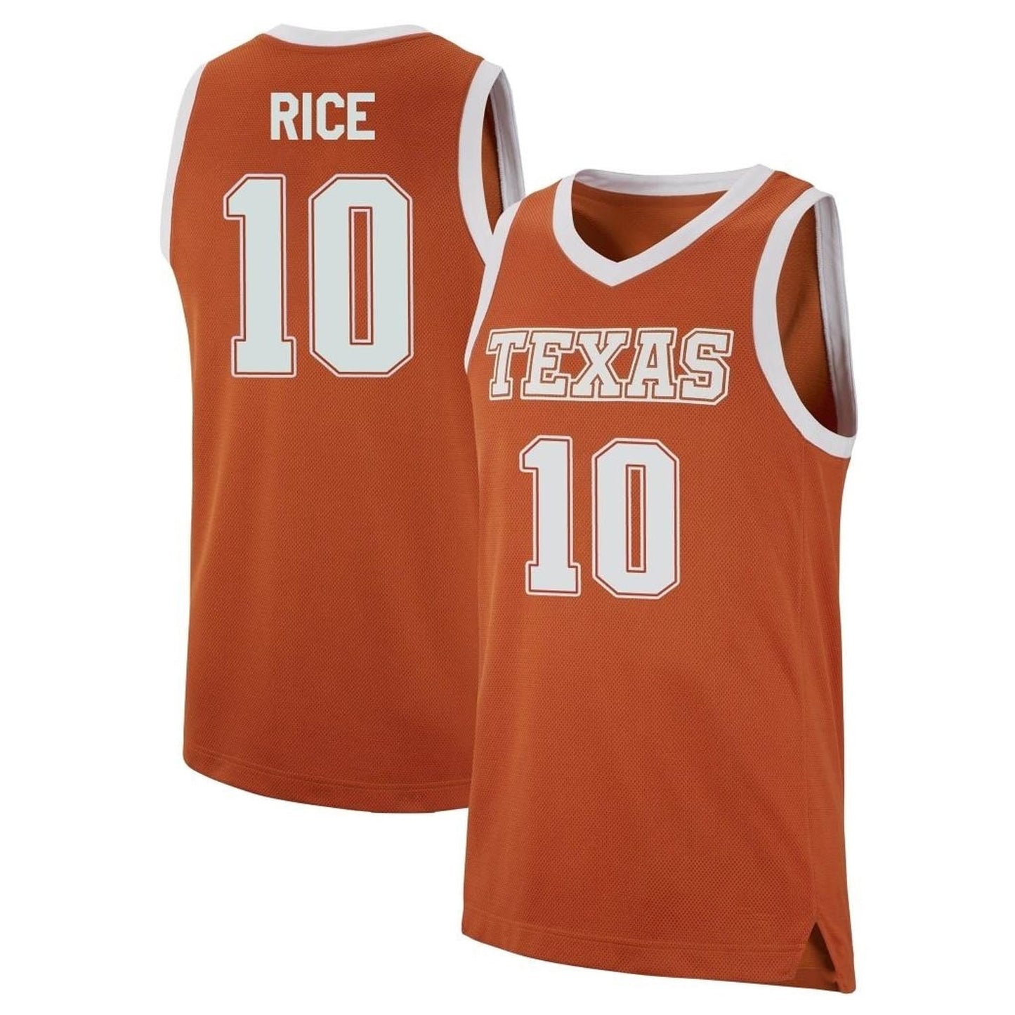 NCAAB Sir'Jabari Rice Texas Longhorns 10 Jersey