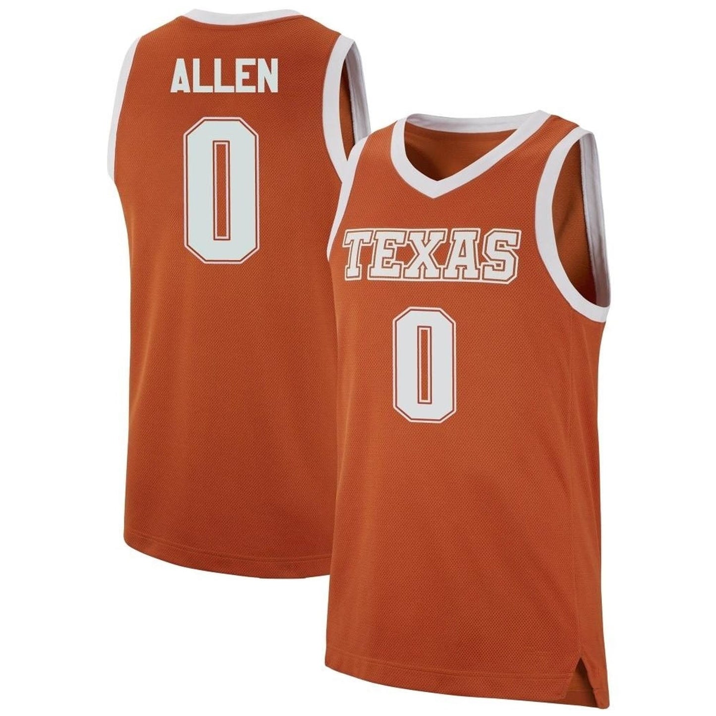 NCAAB Timmy Allen Texas Longhorns 0 Jersey