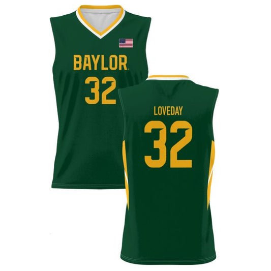 NCAAB Zach Loveday Baylor Bears 32 Jersey