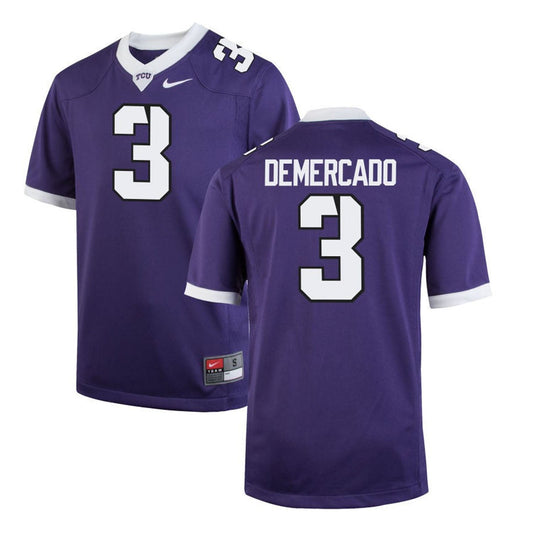 NCAAF Emari Demercado TCU Horned Frogs 3 Jersey