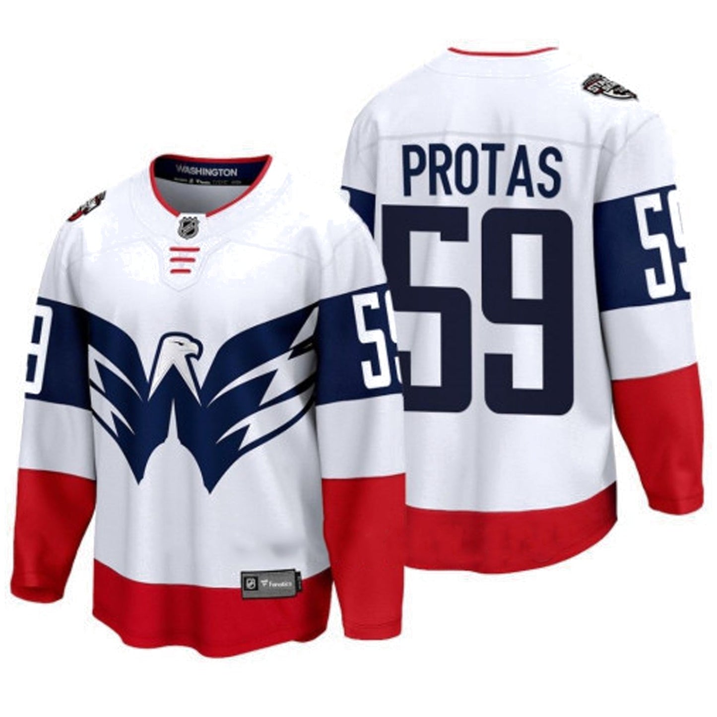 NHL Aliaksei Protas Washington Capitals 59 Jersey