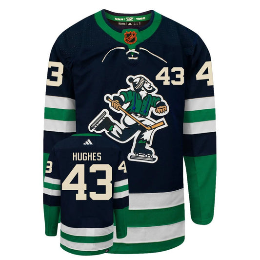 NHL Quinn Hughes Vancouver Canucks 43 Jersey