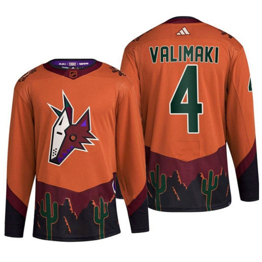 NHL Juuso Valimaki Arizona Coyotes 4 Jersey