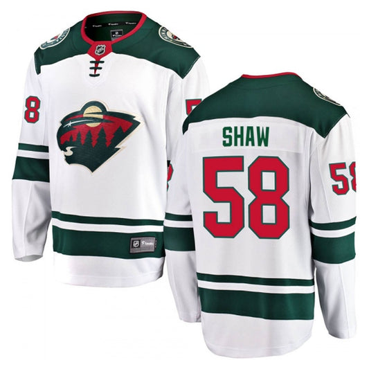 NHL Mason Shaw Minnesota Wild 58 Jersey