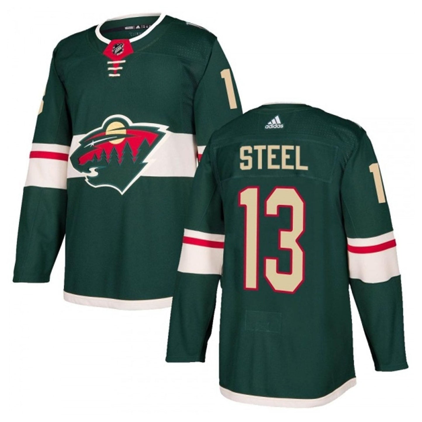 NHL Sam Steel Minnesota Wild 13 Jersey