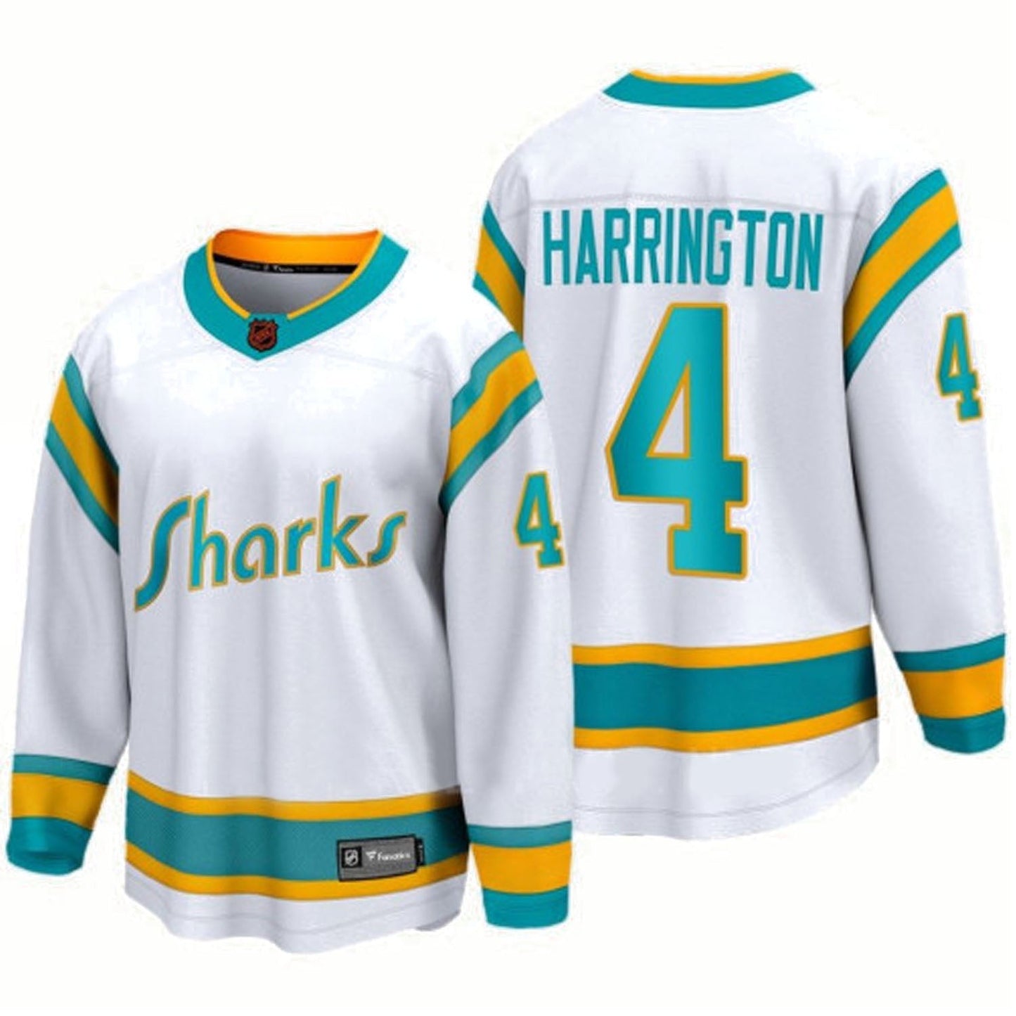 NHL Scott Harrington San Jose Sharks 4 Jersey